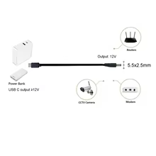 Cabo USB-C PD 12V com Adaptadores DC Thumbnail 4