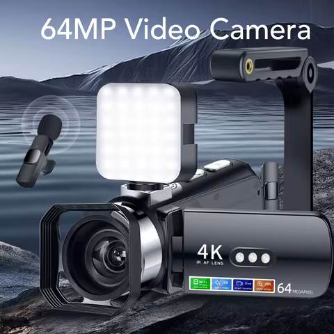 Câmera 4K WiFi 64MP