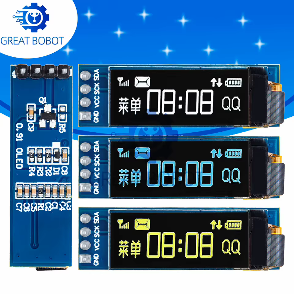 Módulo OLED 0.91" 128x32 I2C
