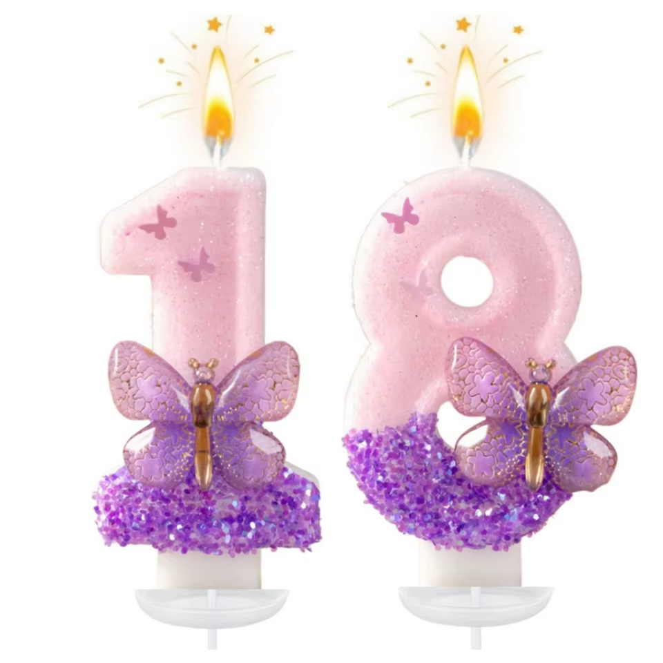 Velas de Aniversário Números 0-9
