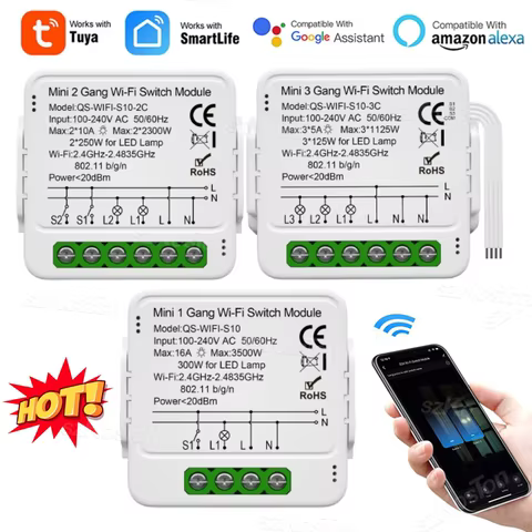 Interruptor Wi-Fi Inteligente Tuya