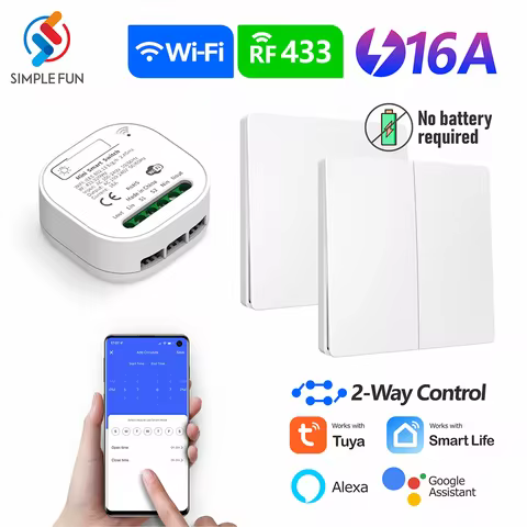 Interruptor Wi-Fi Inteligente 2 Vias