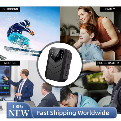 Câmera Corporal 4K WiFi à Prova d'Água
