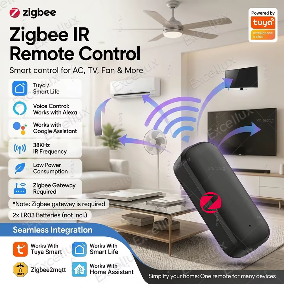 Controle Remoto Zigbee IR Tuya