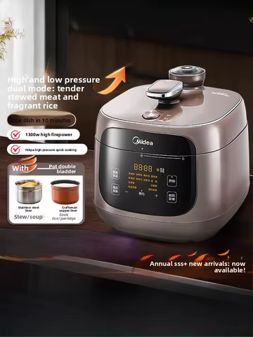 Panela Elétrica de Pressão 5L Dupla