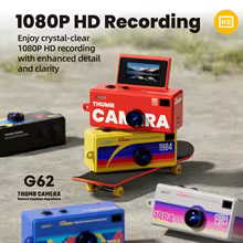 Câmera Retro HD G62 Flip Thumbnail 4
