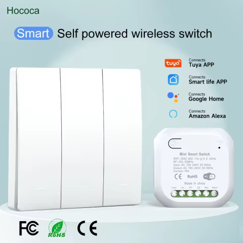Interruptor Inteligente Tuya WiFi Sem Bateria