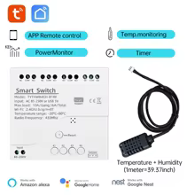 Interruptor Wi-Fi 4 Canais Tuya com Sensor Thumbnail 5