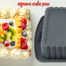 Forma de Silicone Quadrada Antiaderente Thumbnail 5