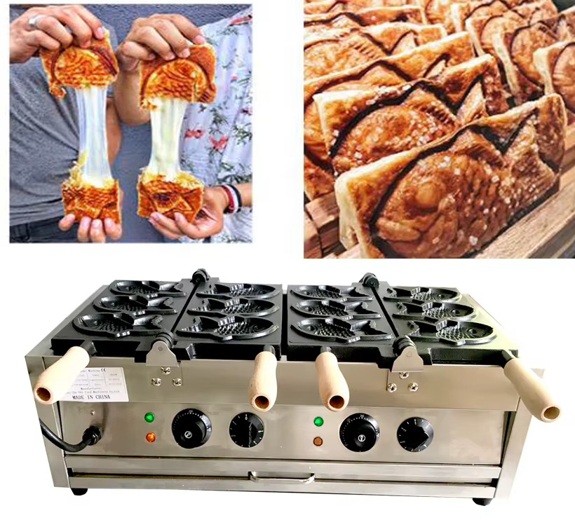 Máquina Taiyaki 6 Peças