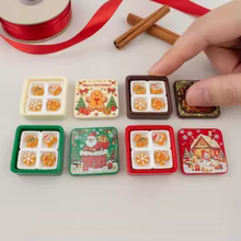 Caixa de Biscoito de Gengibre Natal Resina 3D Thumbnail 5