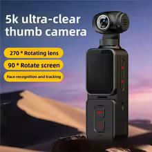 Câmera Vlogging 5K Mini com Lente Rotativa Thumbnail 5