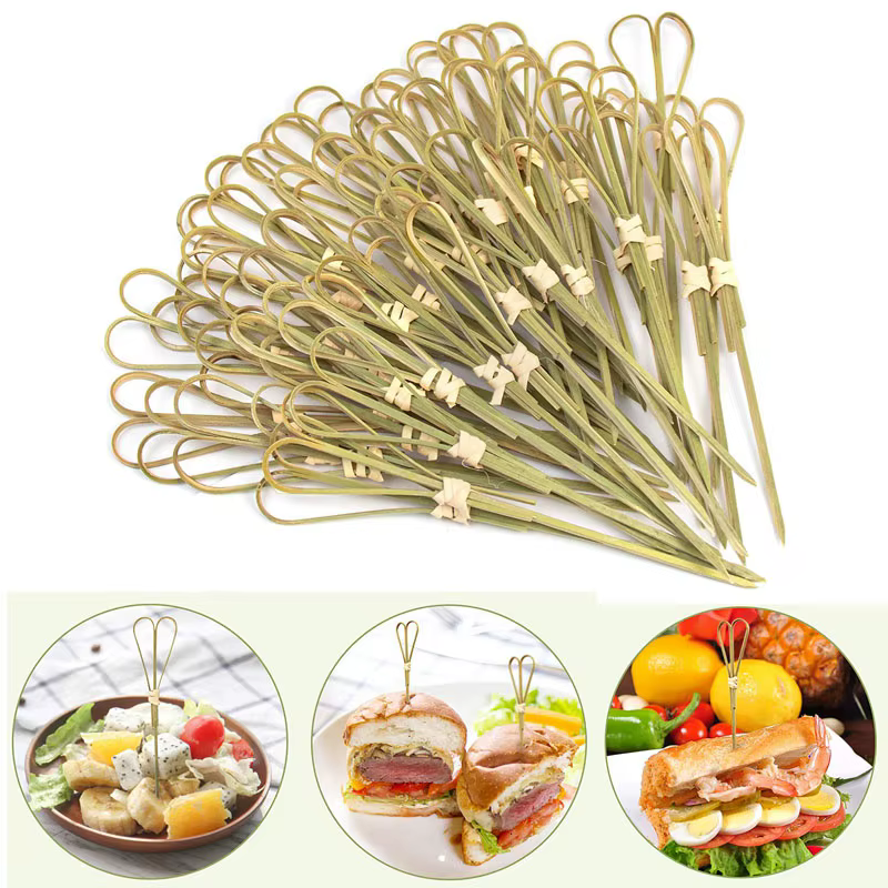 Palitos de Bambu para Festas - 100 Unidades