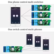 Relé Wi-Fi Tuya 2 Canais com RF 433MHz Thumbnail 6