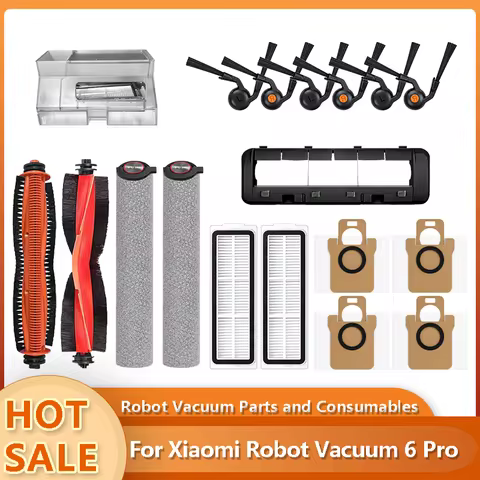 Kit Acessórios Xiaomi Robot Vacuum 6 Pro