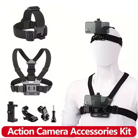Kit Acessórios Câmera de Ação Ajustável