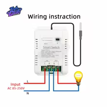 Interruptor WiFi Inteligente Tuya TH-16 Thumbnail 2