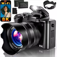 Câmera 8K 88MP Vlogs Thumbnail 1