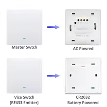 Interruptor WiFi RF433 2/3 Gangue Thumbnail 5