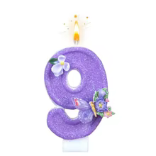 Velas de Aniversário com Números e Borboleta Thumbnail 6