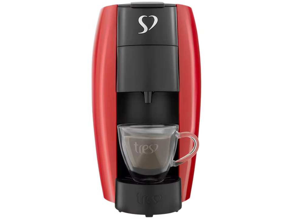 Cafeteira Tres Lov Vermelha