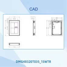 Painel de Toque LCD DWIN 3.5 Polegadas Thumbnail 3
