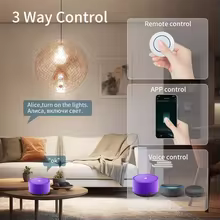Interruptor Inteligente Wi-Fi RF 433MHz Tuya Thumbnail 2