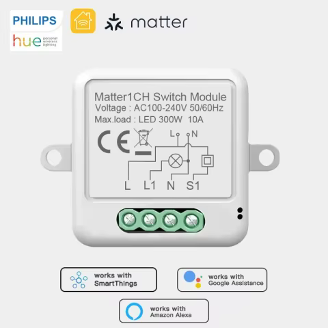 Módulo Wi-Fi Inteligente Matter 1 Canal