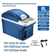 Mini Refrigerador de Carro 8L Thumbnail 1