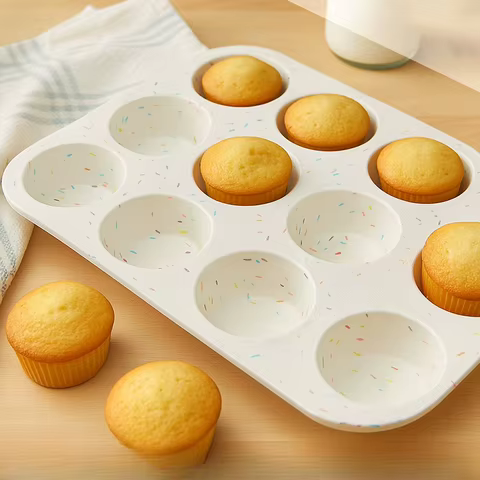 Forma de Silicone para Muffins 12 Cavidades