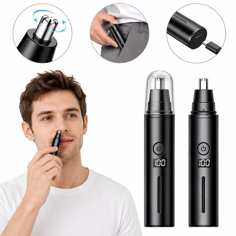 Removedor de Pelos do Nariz para Homens Recarregável