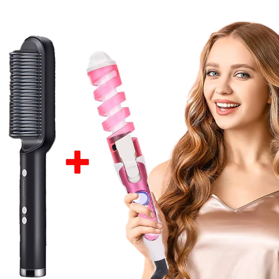 Modelador de Cabelo Profissional 2 em 1