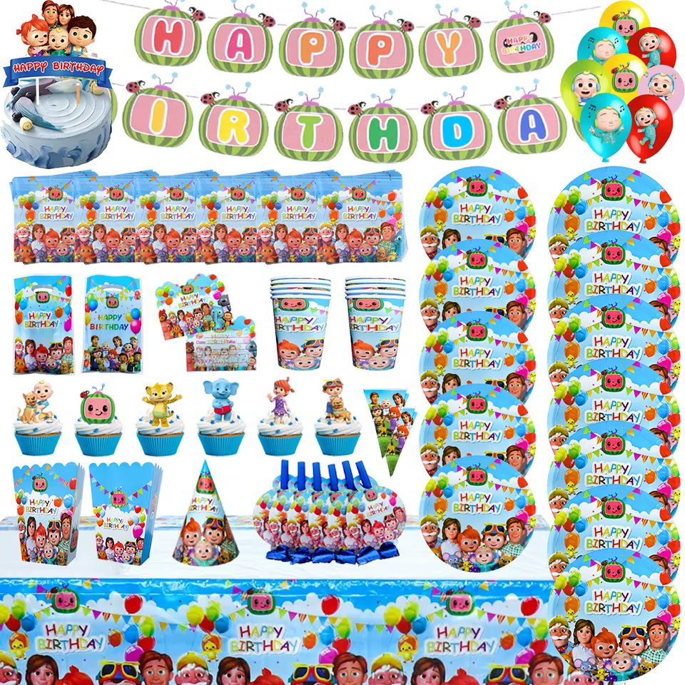 Kit Festa Infantil Verde Família