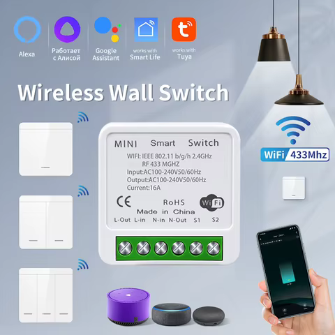 Interruptor WiFi Inteligente 433MHz