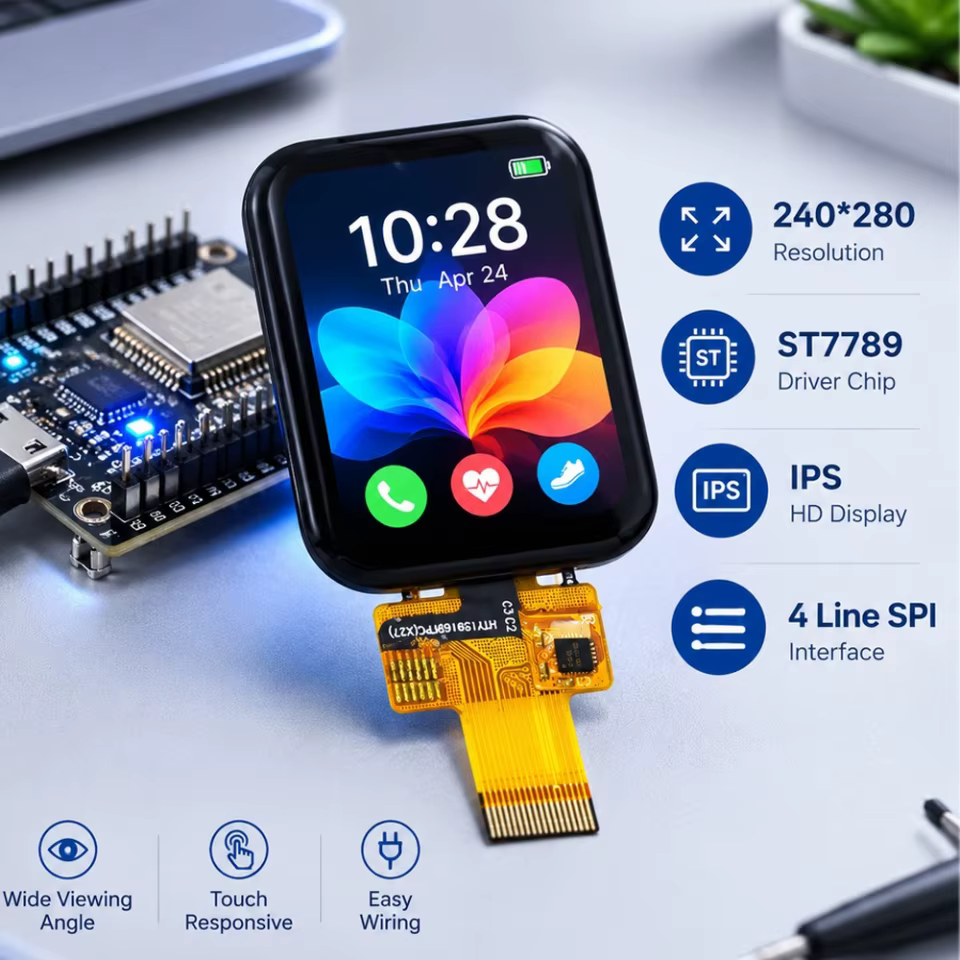 Display LCD TFT 1.69" com Toque
