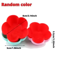 Formas de Silicone Flor para Muffins - 12 Peças Thumbnail 3