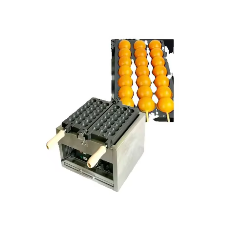 Máquina Takoyaki Waffle Elétrica 1800W