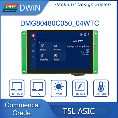 Módulo LCD Dwin 5" 800x480