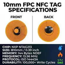 Etiqueta NFC FPC NTAG213 10mm Thumbnail 6