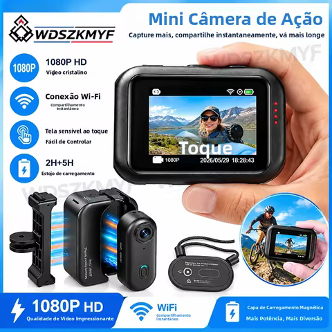 Câmera de Ação 1080P Toque