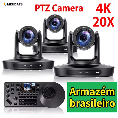 Câmera PTZ 4K Kit Completo