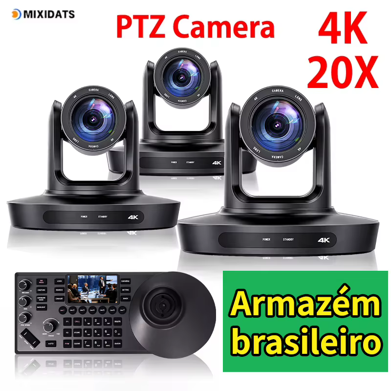 Câmera PTZ 4K Kit Completo