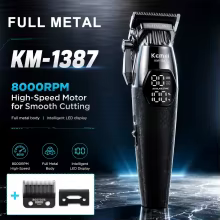 Máquina de Cortar Cabelo Profissional Kemei KM-1387 Thumbnail 1