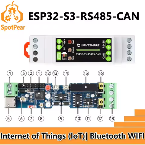 ESP32-S3 Industrial RS485 CAN