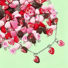 Pingentes de Resina Morango Chocolate Thumbnail 6