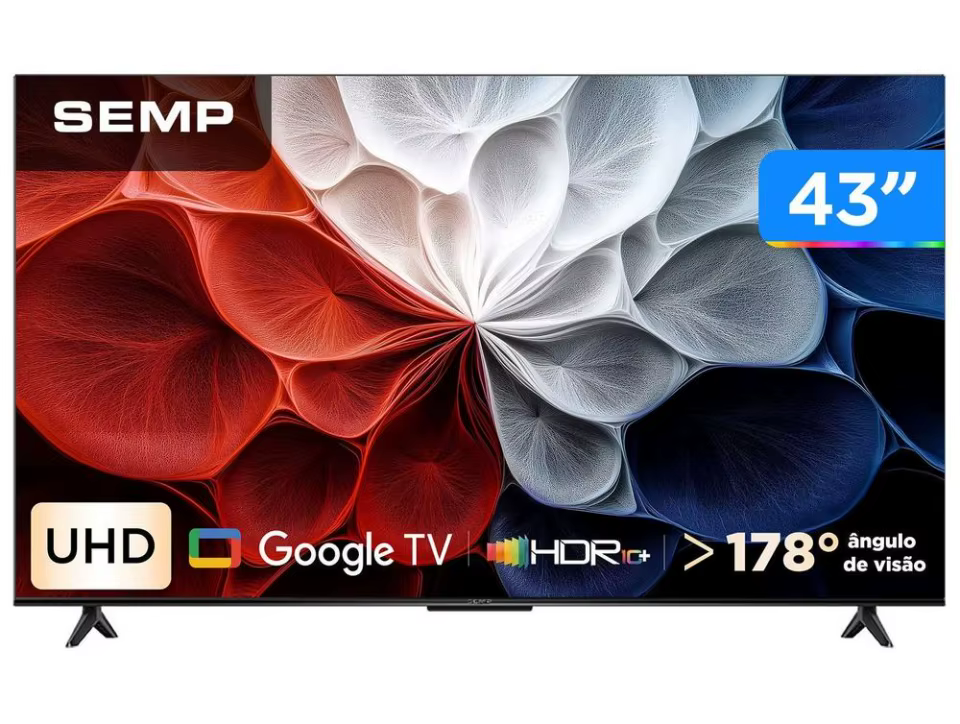 Smart TV Semp 43" 4K UHD Google TV