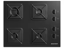 Cooktop Brastemp 4 Bocas GLP Preto Thumbnail 1
