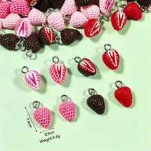 Pingentes de Resina Morango Chocolate Thumbnail 2