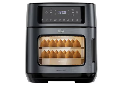 Air Fryer Wap 12L Preto e Inox
