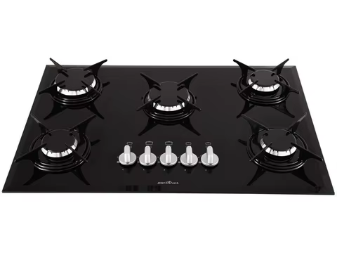 Cooktop 5 Bocas Britânia Preto